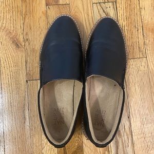 Naturalizer Effie Platform Loafers in Black Fabric